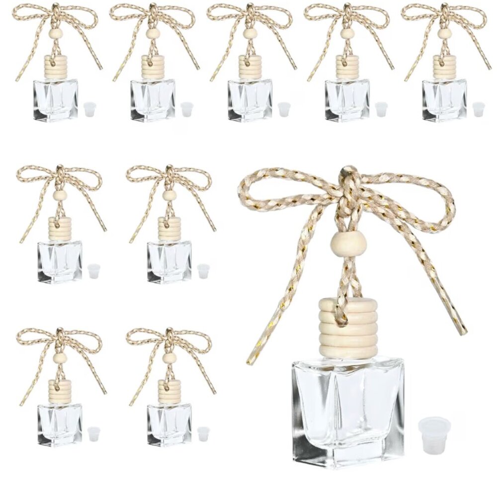 25 Glass Aromatherapy Car Diffuser Bottles